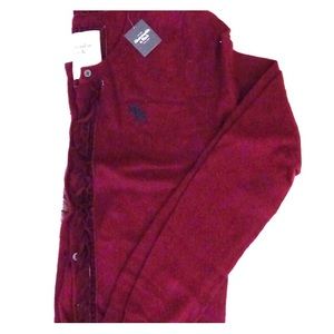 Maroon A&F cardigan with tags